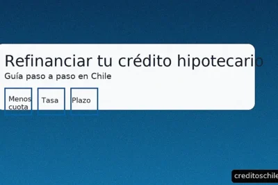 Refinanciar crédito hipotecario en Chile: guía paso a paso para bajar la cuota, mejorar tasa y ajustar plazo – creditoschile.com