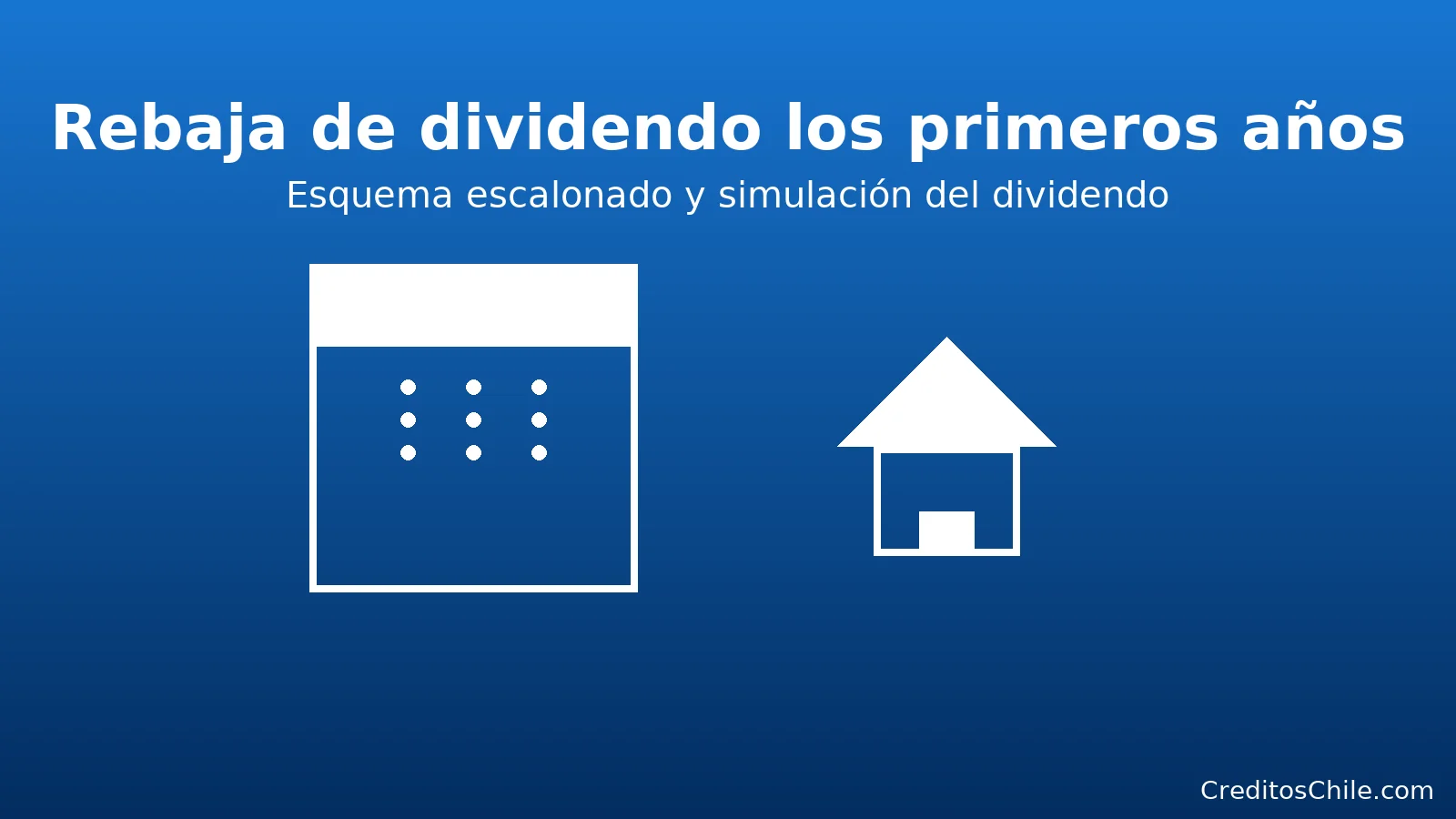 Rebaja de dividendo en crédito hipotecario a tasa fija plus: primeros años y simulación del dividendo