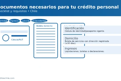 Documentos para crédito personal en Chile: cédula de identidad, boleta de domicilio y liquidación de sueldo — creditoschile.com