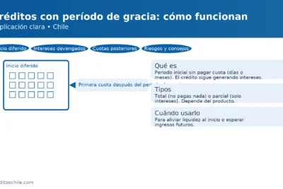 ¿Qué es el período de gracia en un crédito? Primera cuota diferida y crédito que sigue generando intereses — creditoschile.com