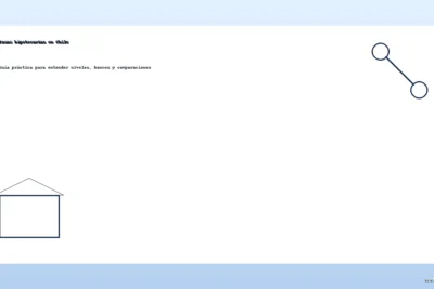 Tasas hipotecarias en Chile, guía práctica para comparar bancos y entender niveles de interés, banner con casa e ícono de porcentaje y marca creditoschile.com.
