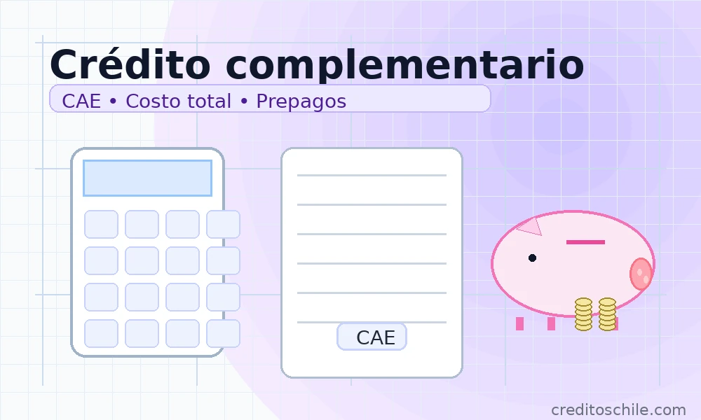 Crédito complementario para estudios: CAE, costo total y prepagos