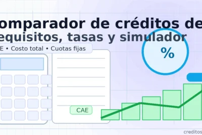Comparador de créditos de consumo: requisitos, tasas y simulador