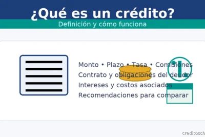 ¿Qué es un crédito? Definición, contrato, monto, plazo y tasa de interés