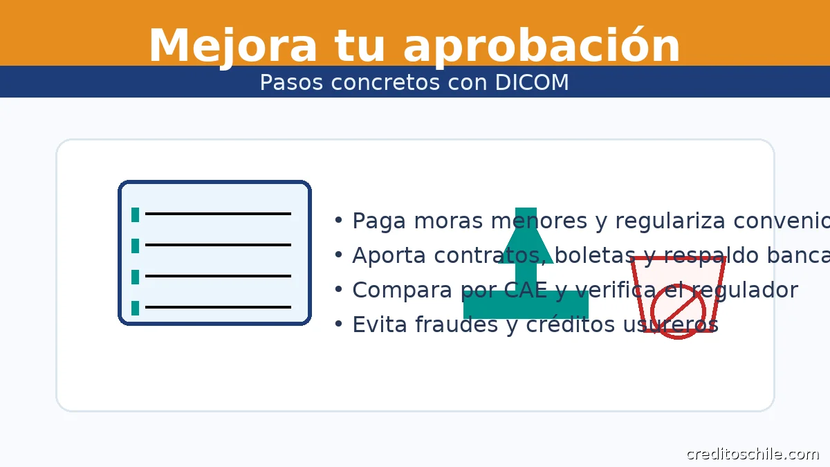 Cómo mejorar la aprobación con DICOM: ordenar deudas, demostrar ingresos y comparar por CAE