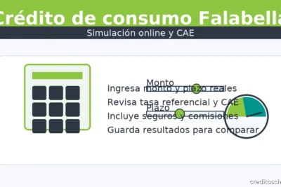 Crédito de consumo Banco Falabella: simulación online, monto, plazo y CAE
