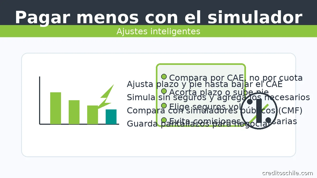 Cómo pagar menos con el simulador de Falabella: comparar CAE, ajustar plazo y pie, y reducir comisiones