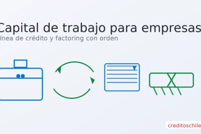 Capital de trabajo para empresas: línea de crédito y factoring con orden