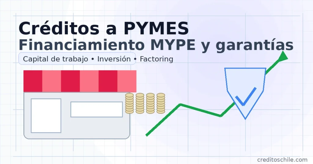réditos a PYMES en Chile: financiamiento MYPE y garantías
