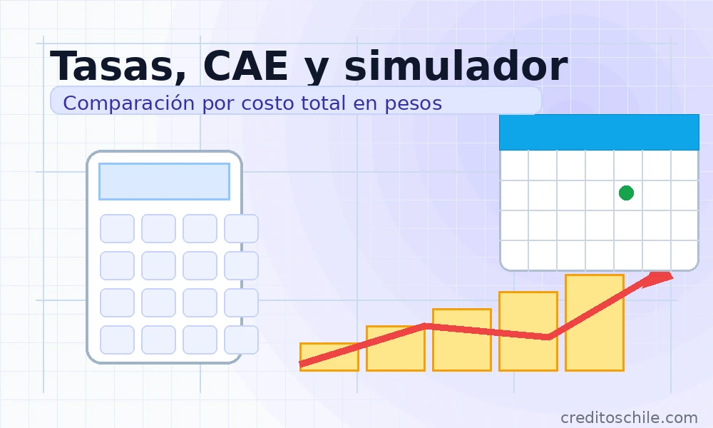 Tasas, CAE y simulador (comparación por costo total)