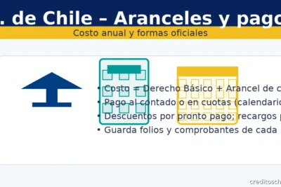 U. de Chile: arancel anual, derecho básico y formas de pago con calculadora